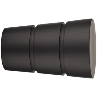 Końcówka do karnisza Walec czarny mat 19 mm Inspire - Karnisze - miniaturka - grafika 1