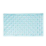 Maty antypoślizgowe - Mata do wanny Medusa 69 x 39 cm niebieski - miniaturka - grafika 1