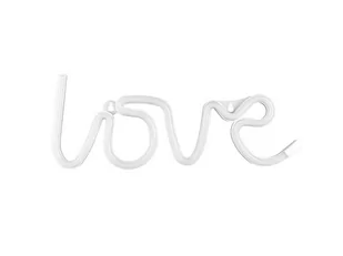 Party Deco Neonowy napis Love LED białe światło - 1 szt. NEON1-008 - Wesele i ślub - miniaturka - grafika 1