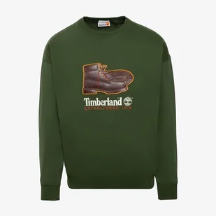 TIMBERLAND BLUZA NEW BOX FIT BADGE CREW NECK - Timberland - Bluzy męskie - miniaturka - grafika 1
