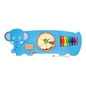 Zabawki interaktywne dla dzieci - VIGA Układanka panel ścienny - Słoń V50472 - miniaturka - grafika 1