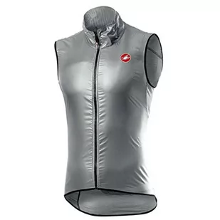 CASTELLI Męska kamizelka sportowa Aria Vest szary Silver Gray S - Garnitury - miniaturka - grafika 1