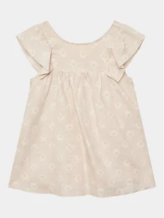 United Colors Of Benetton Sukienka codzienna 44JRGV00R Beżowy Regular Fit - Sukienki i spódniczki dla dziewczynek - miniaturka - grafika 1