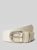 Paski - Lekko fakturowany pasek skórzany ze sprzączką model ‘SANDRA’ - miniaturka - grafika 1