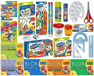BAMBINO Wyprawka Szkolna zestaw plastyczny 22el - Przybory szkolne - miniaturka - grafika 1