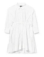 Sukienki - French Connection Damska sukienka z popeliny Rhodes Sustainable Casual, lniana biała, S, Lniany biały, S - miniaturka - grafika 1