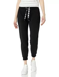 DKNY Logo Drawcord Joggers Bluza damska, czarny, L - Bluzy damskie - miniaturka - grafika 1
