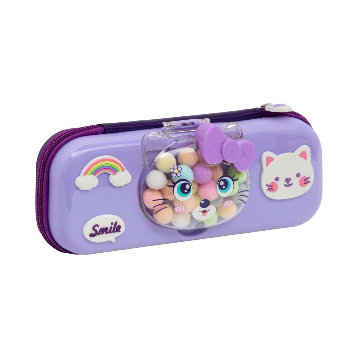Piórnik piankowy saszetka Eva 3D Kitty Lavender Astra