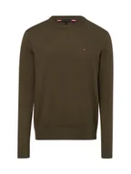 Swetry męskie - Tommy Hilfiger Sweter z dodatkiem kaszmiru Mężczyźni Bawełna zielony jednolity, S - miniaturka - grafika 1