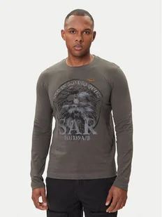 Aeronautica Militare Longsleeve 252TS2485UJ00708 Szary Regular Fit - Koszulki męskie - miniaturka - grafika 1
