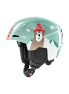 Kaski narciarskie - Kask dla dzieci Uvex Viti - jade lama - miniaturka - grafika 1