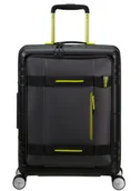 Walizki - Walizka kabinowa American Tourister Hello Cabin Exp Coated - black / lime - miniaturka - grafika 1