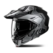 Kaski motocyklowe - Kask Adventure HJC I80 Velly Czarny/SzaryXS - miniaturka - grafika 1