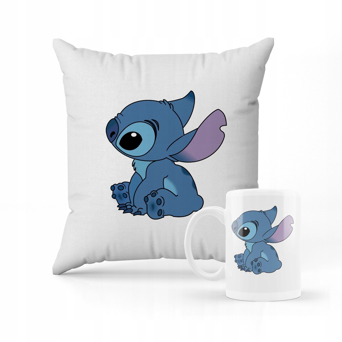 ZESTAW KUBEK + PODUSZKA Lilo i Stich + IMIĘ #2