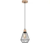 Lampy sufitowe - Brilagi - Żyrandol na lince WOODY BASKET 1xE27/60W/230V dąb - miniaturka - grafika 1