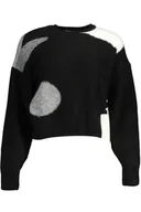 Swetry damskie - DESIGUAL SWETER DAMSKI CZARNY - miniaturka - grafika 1