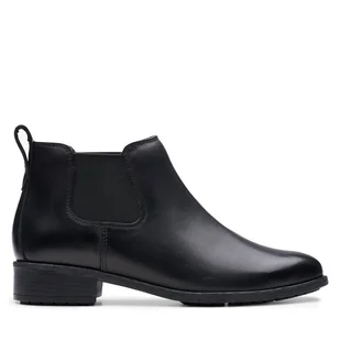 Sztyblety Clarks Havisham Top 26178715 Czarny - Botki damskie - miniaturka - grafika 1