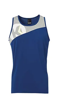 Koszulki sportowe męskie - Kempa Męska odzież wierzchnia Core 2.0 Singlet niebieski Deep niebieski/ciemnoszary melan 3XL - grafika 1