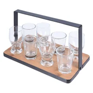Kieliszki - EH Excellent Houseware Kieliszek kieliszki do wódki shotów szotów 8x taca 127265 - miniaturka - grafika 1