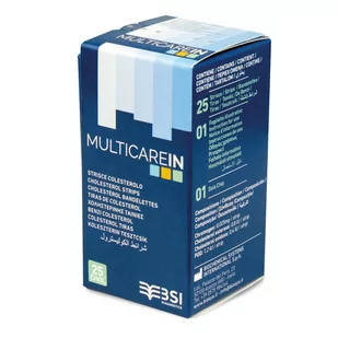 BSI MultiCareIn Cholesterol Paski do pomiaru cholesterolu MultiCareIn - Glukometry i akcesoria dla diabetyków - miniaturka - grafika 1