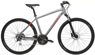 Rower crossowy męski Kross Evado 4.0 M 28 L(21") grafitowy/czerwony - Rowery - miniaturka - grafika 1