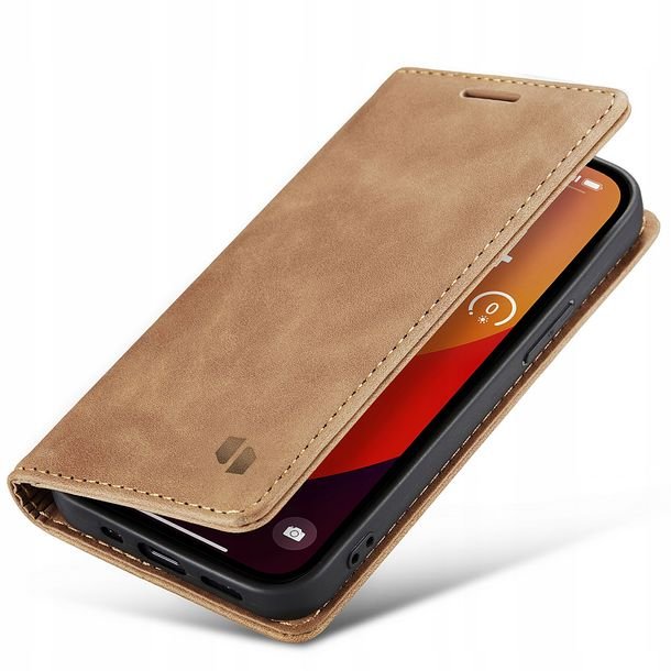 Eleganckie etui z klapką portfel kieszonka pokrowiec case do iPhone 15 Pro