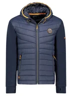 Odzież trekkingowa męska - Geographical Norway Kurtka polarowa "Ummos" w kolorze granatowym - miniaturka - grafika 1