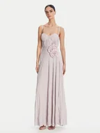 Sukienki - Elisabetta Franchi Sukienka wieczorowa ABR2252E2 544 Fioletowy Regular Fit - miniaturka - grafika 1