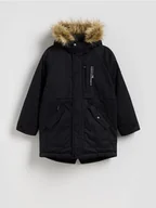 Kurtki i płaszcze dla chłopców - Reserved - Kurtka z kapturem - czarny - miniaturka - grafika 1