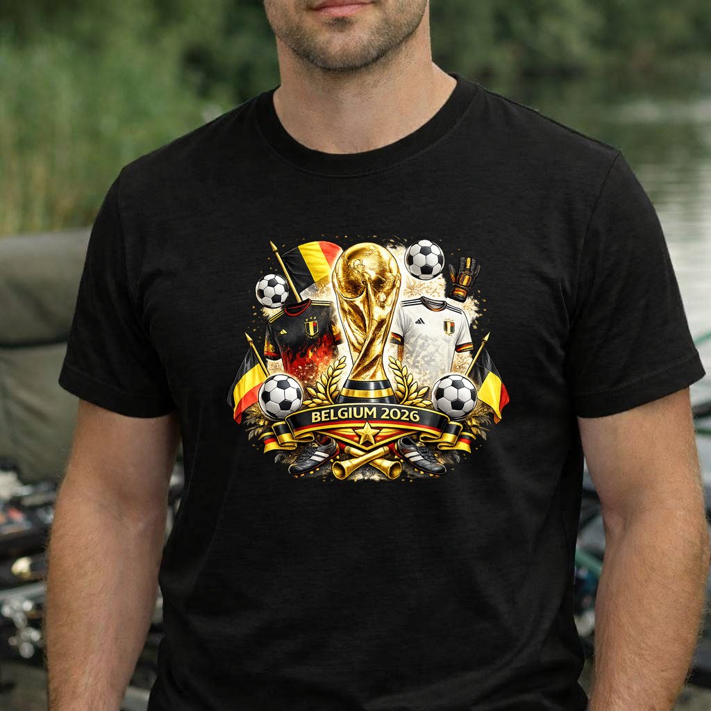 Koszulka WORLD CUP 2026 BELGIA kolor czarny rozmiar XL