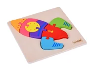 Puzzle - Puzzle Drewniane Rakieta Edukacyjna Układanka Dla Dziecka - miniaturka - grafika 1