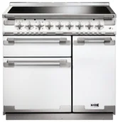 Kuchenki elektryczne - Kuchnia z płytą indukcyjną FALCON Elise 90 Biały szczotkowany nikiel - miniaturka - grafika 1