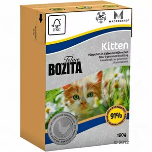 Bozita Feline Kitten - 12 x 190 g - Mokra karma dla kotów - miniaturka - grafika 1