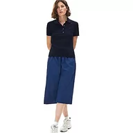 Koszulki i topy damskie - Lacoste Damska koszulka polo Slim Fit, granatowy, 46 - miniaturka - grafika 1