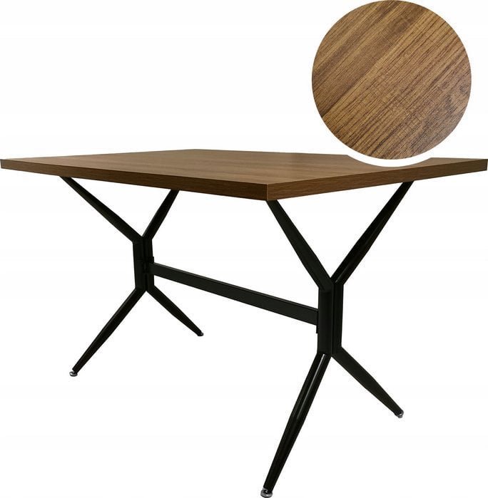 kontrast Stół prostokątny kuchnia jadania ELIO 140x80x75 dąb wersal