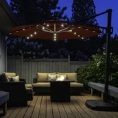 Lampy ogrodowe - Polux Lampka solarna pod parasol ogrodowy (311566) - miniaturka - grafika 1