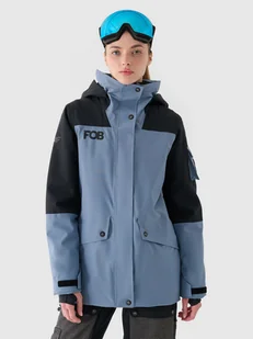 Kurtka snowboardowa membrana 10000 damska 4F 4FWAW24TTJAF586-32S Granatowy - Kurtki narciarskie - miniaturka - grafika 1