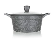 Garnki - Aluminiowy garnek wytłaczany GRANITE 28 cm 6,4l - miniaturka - grafika 1