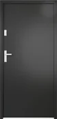 Drzwi zewnętrzne - Drzwi stalowe zewnętrzne wejściowe Hertz antracytowe 80 lewe - miniaturka - grafika 1