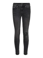 Spodnie damskie - VERO MODA Damskie spodnie dżinsowe VMHANNA MR SK DSTR BA2130, ciemnoszare denim, XS/30L - miniaturka - grafika 1