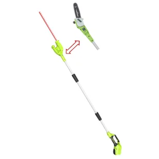 Greenworks Greenworks Nożyce do żywopłotu w zestawie z wysięgnikiem 40 V 6952909013138 - Nożyce do żywopłotu - miniaturka - grafika 1