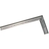 Suwmiarki i mikrometry - Profix Kątownik stalowy skalowany dwustronnie 300mm PROFIX - miniaturka - grafika 1