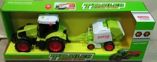 Zabawka traktor z maszyną rolniczą na baterie dźwięki 4355 - Samochody i pojazdy dla dzieci - miniaturka - grafika 1