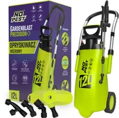 Opryskiwacze - Opryskiwacz Wózkowy na Kółkach 12L z Wymiennymi Dyszami i Regulowaną Lancą Spryskiwacz do Oprysków"Gardenblast Precision" - miniaturka - grafika 1