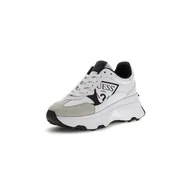 Półbuty damskie - Damskie Sneakersy GUESS CALEBB4 FLPCB4FAB12-WHIBL – Biały - miniaturka - grafika 1