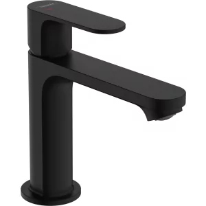 HANSGROHE 72527670 Rebris S Jednouchwytowa bateria umywalkowa 110 CoolStart z metalowym kompletem odpływowym Czarny Matowy - Baterie umywalkowe - miniaturka - grafika 1