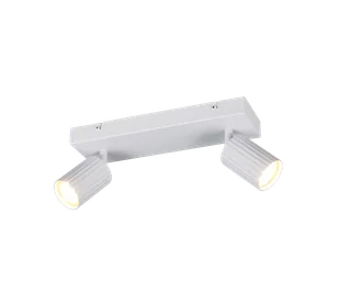 SOKA 867700231 listwa ze spotami białe ryflowane tuby 2xGU10 - Lampy ścienne - miniaturka - grafika 1