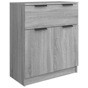 Lumarko 3-częściowa komoda, szary dąb sonoma, materiał drewnopochodny - Komody - miniaturka - grafika 6