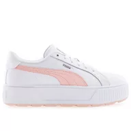 Buty sportowe damskie - Buty Puma Karmen L 38461509 - biało-różowe - miniaturka - grafika 1