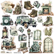 Scrapbooking - NAKLEJKI PAPIEROWE 24x24 ScrapLove Vintage Travel - miniaturka - grafika 1